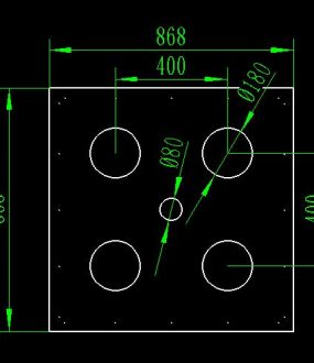 包装箱盖板5个圆孔