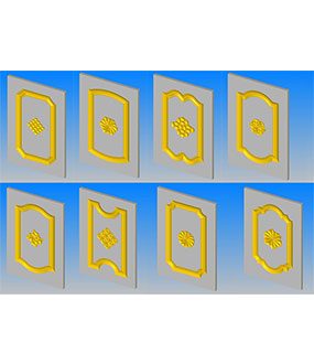 高端异型橱柜门自动排版VBA模板